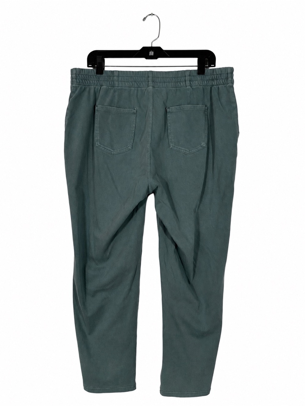 32 Degrees Teal Cotton Casual Stretch Straight Leg Slacks Pants Size L Office - Picture 2 of 8